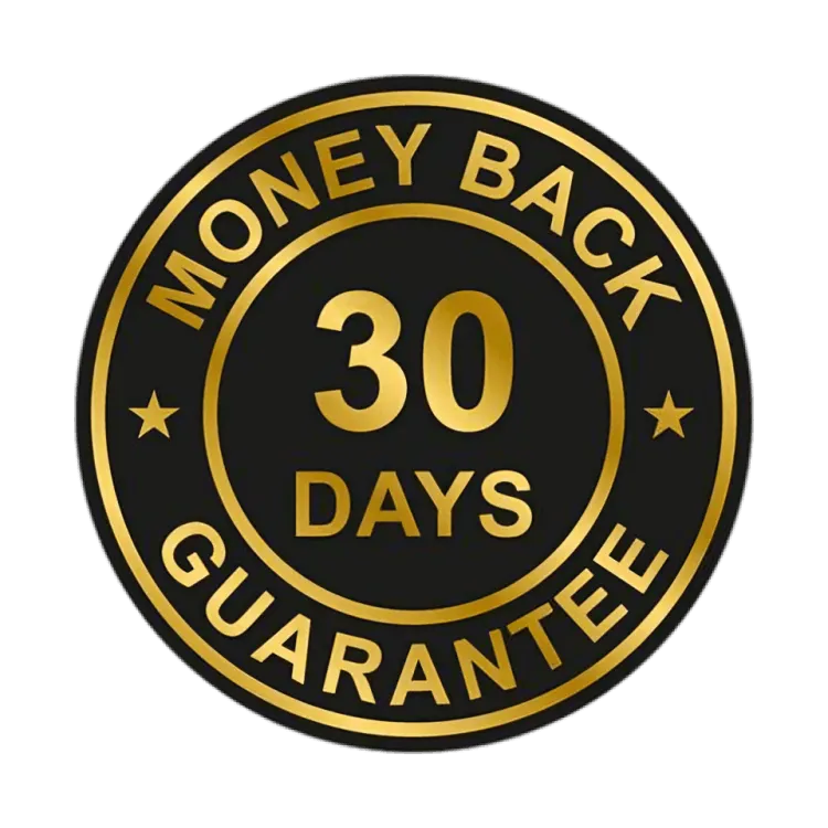 30-day money-back guarantee badge